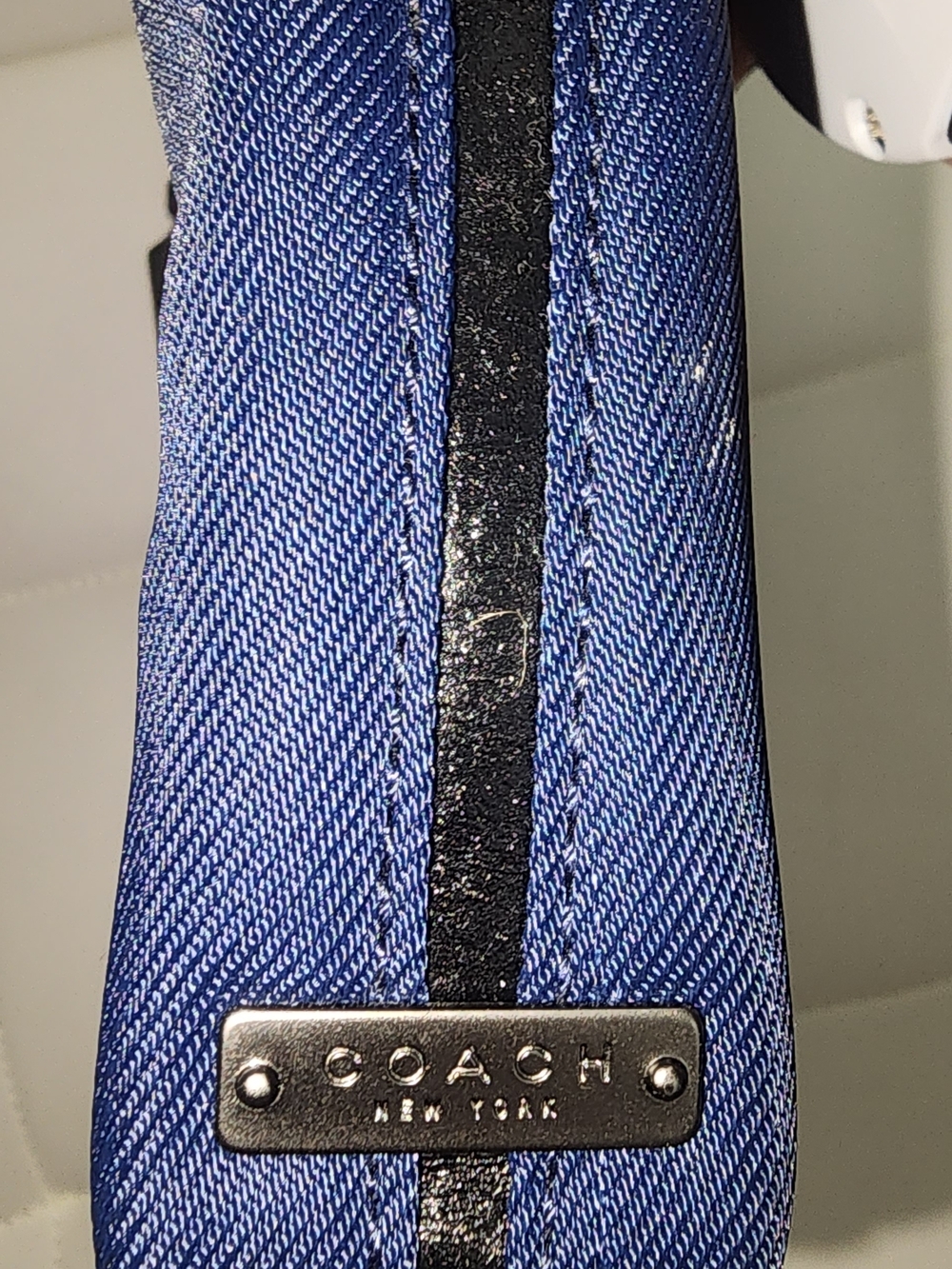 Coach Navy and Black Wristlet Pouch - Picture 10 of 12